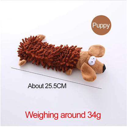 Interactive Squeaky Plush Dog Toy | Soft Fleece for Puppies & Small Dogs | Safe, Durable, Stimulating Play | Ideal for Exercise & Indoor Fun | Perfect Gift for Pet Owners