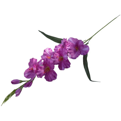 Artificial Gladiolus Silk Flower Branches for Wedding, Party, Office, Valentine's, Home Decor, Table Centerpieces, Anniversary, Outdoor, Vase Filler, Gift Idea