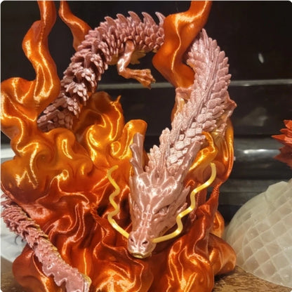 60/45/30cm 3D printed Chinese dragon Shenlong crafts ornamentsToy joint movable dragon Model Home Office Decoration Decor Gifts