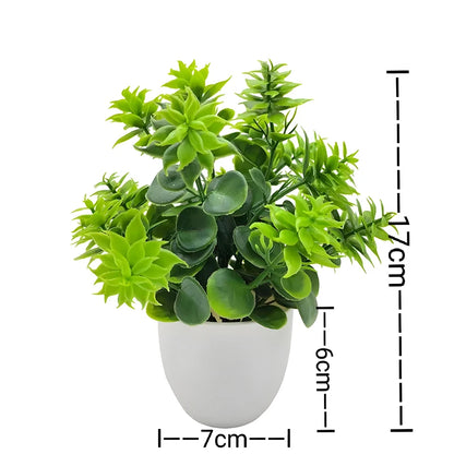 Artificial Bonsai Plant for Desktop, Office, or Window Sill | Plastic Decorative Potted Plant | Ideal for Home Decor, Outdoor Exhibitions | Natural-Looking Indoor Ornament