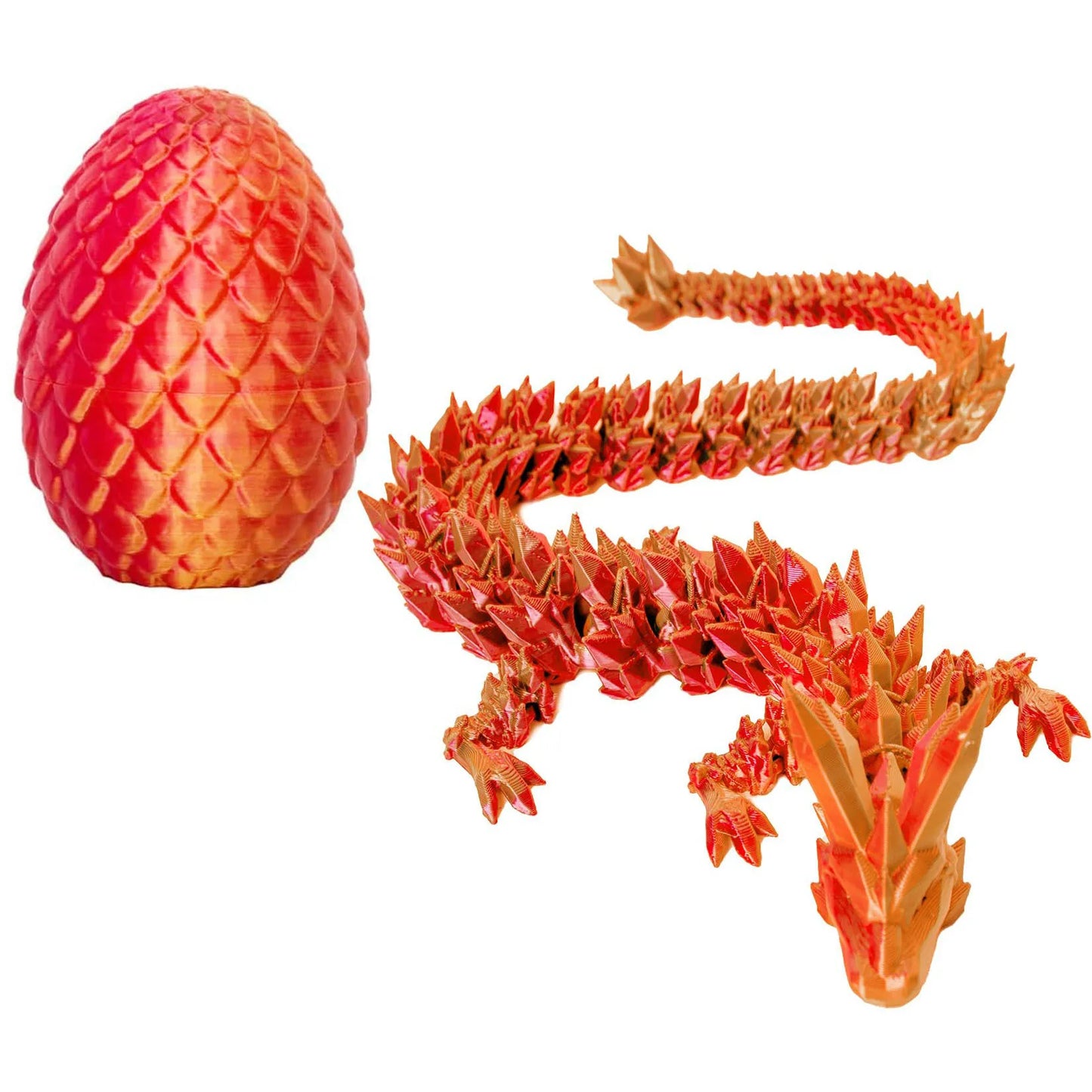 1set 3d printed dragon egg with dragon figurine funny gift room decor