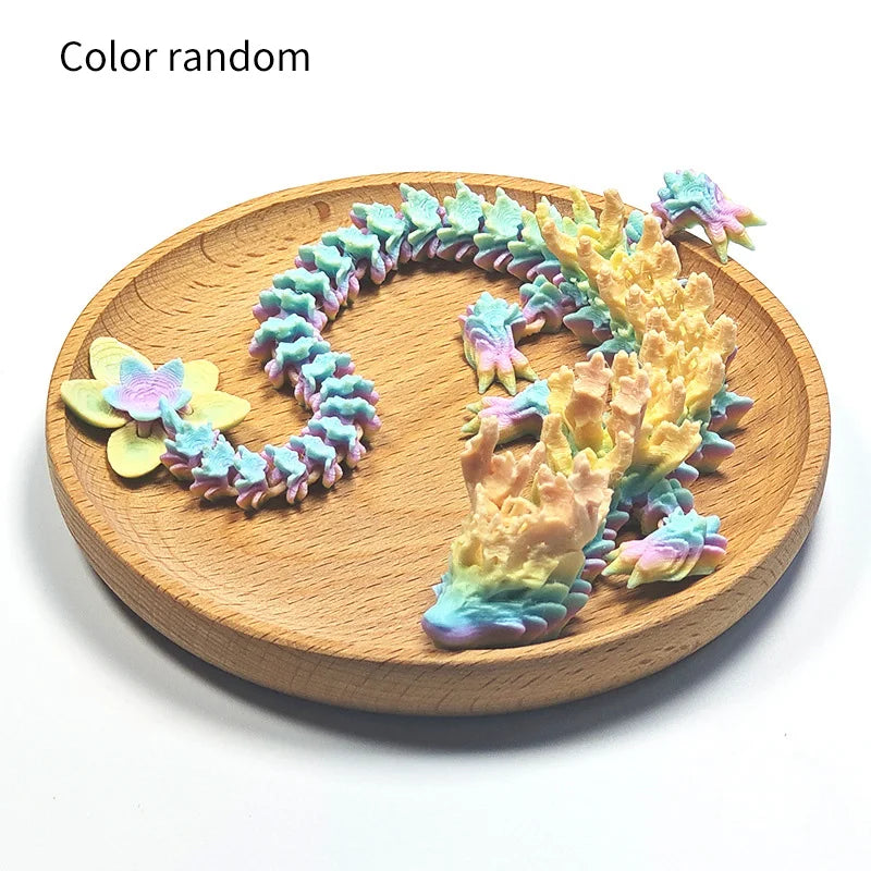 3d printed crystal dragon fidget toy cherry blossom decor gift for boys 2025