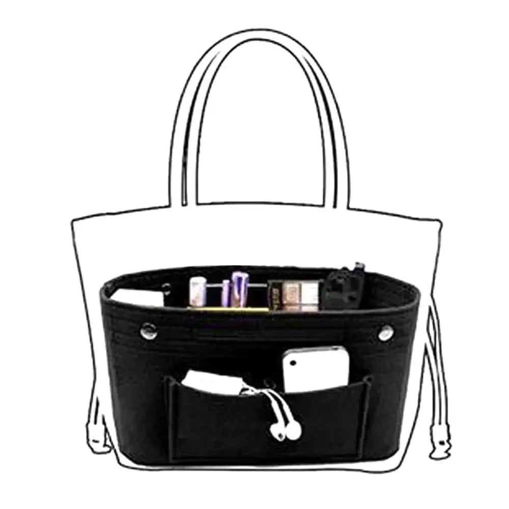 soft pouch organizer felt insert bag inner bag handbag insert bag purse linerfor longchamp le pliage backpack bag