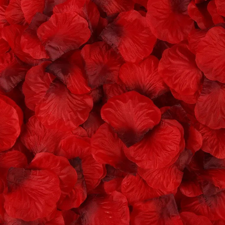 artificial silk rose petals 1000pcs for romantic occasions, wedding, anniversary, proposal, valentine's floral decor, non-woven indoor home decoration