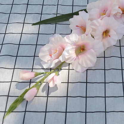 Artificial Gladiolus Silk Flower Branches for Wedding, Party, Office, Valentine's, Home Decor, Table Centerpieces, Anniversary, Outdoor, Vase Filler, Gift Idea