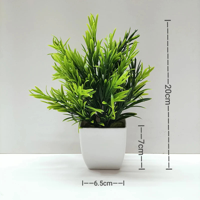 artificial bonsai plant for desktop, office, or window sill | plastic decorative potted plant | ideal for home decor, outdoor exhibitions | natural-looking indoor ornament