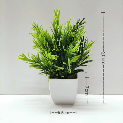 Artificial Bonsai Plant for Desktop, Office, or Window Sill | Plastic Decorative Potted Plant | Ideal for Home Decor, Outdoor Exhibitions | Natural-Looking Indoor Ornament