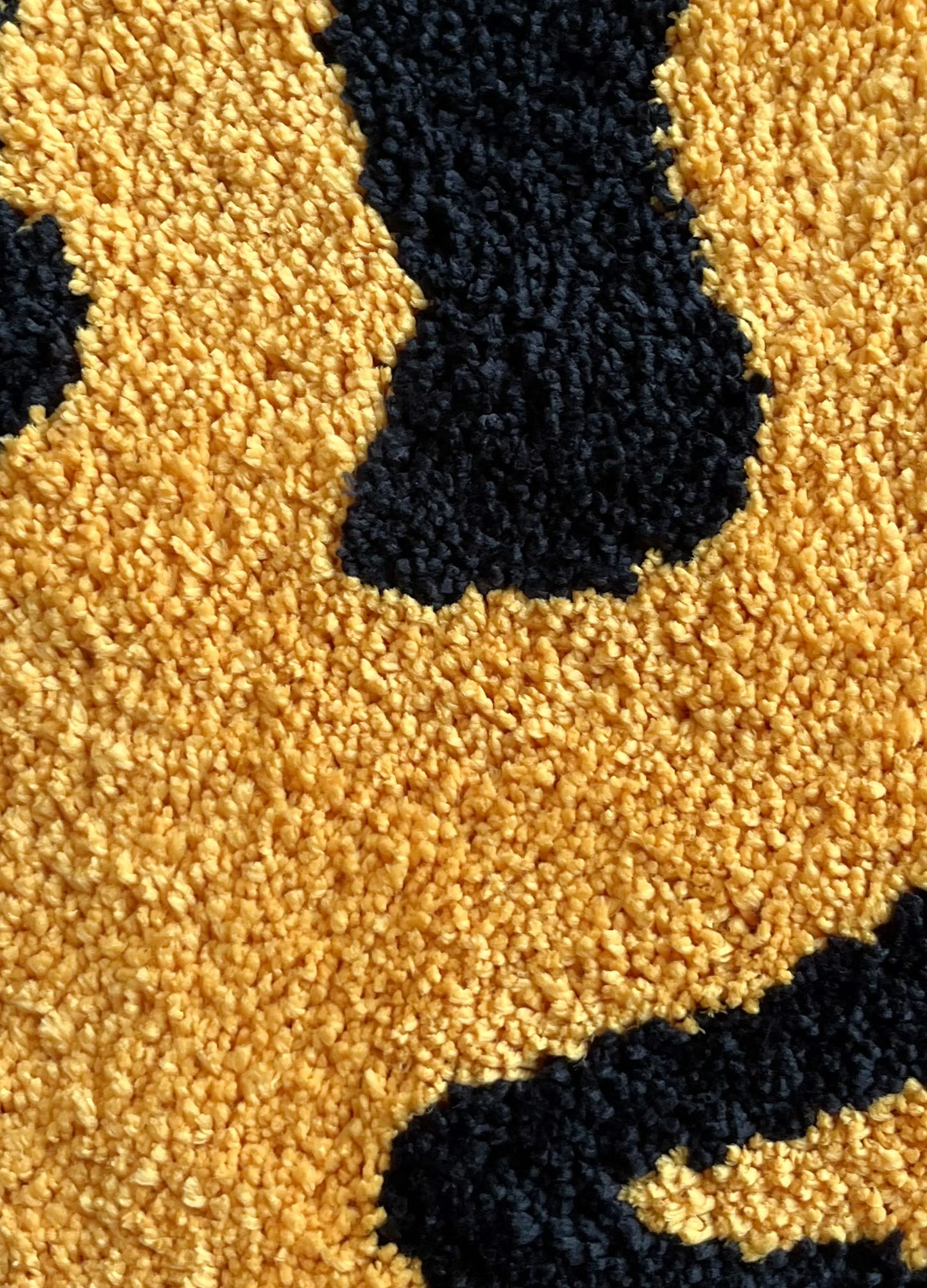 yellow tensile trippy smiling tufting rug soft fluffy kitchen toilet mat non-slip absorbent funny custom bath doormat for home décor