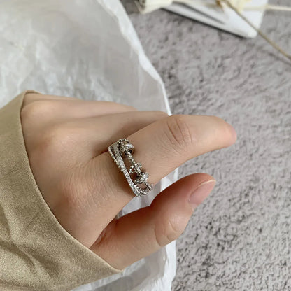 B0BFDR9CMS To My Daughter-Fidget Ring Anxiety Meditation Ring for Women Girls Ring with Beads Spinner Adjustable Swivel Ring With Gift Box