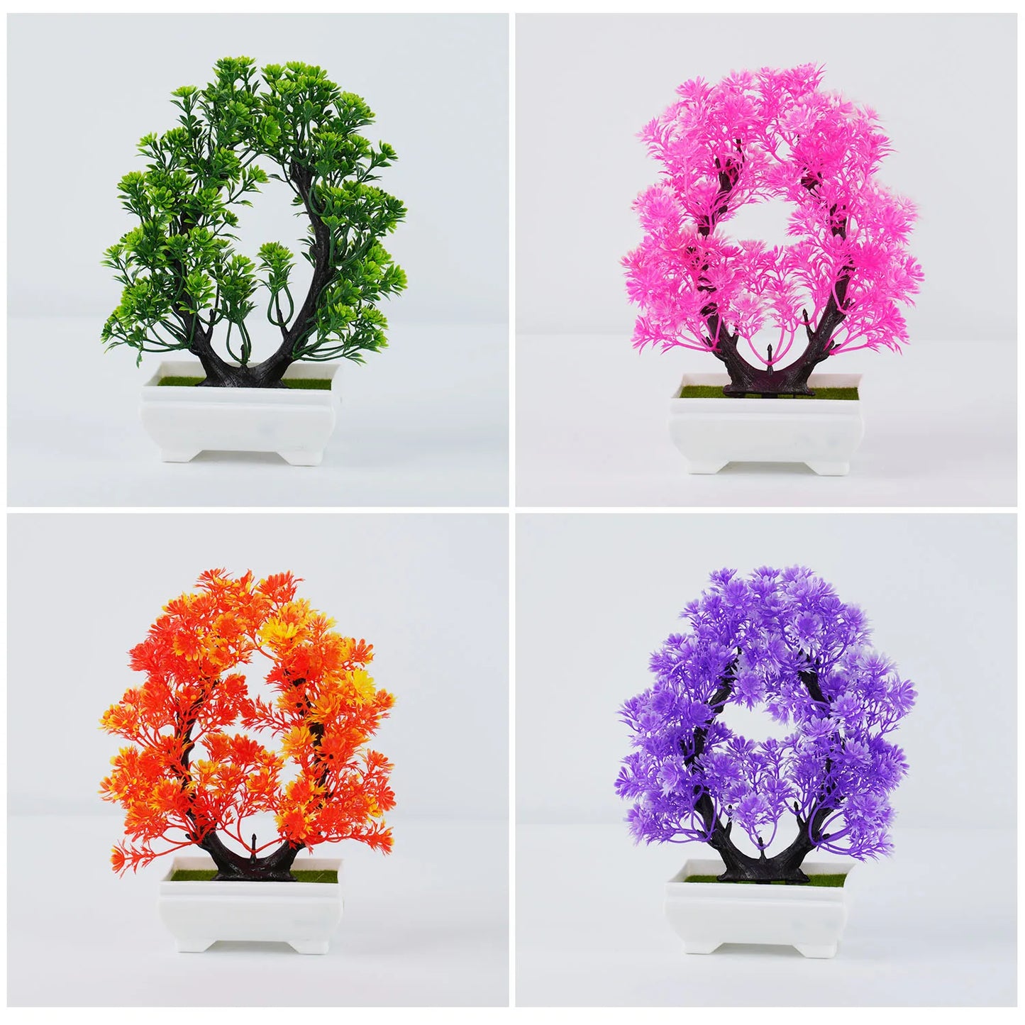 artificial bonsai plant decoration for home and office | lifelike potted display for garden, desktop, shower events & exhibitions | indoor outdoor faux floral ornament