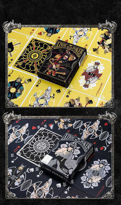 Journey to the West Black Myth Wukong Poker Playing Cards Indoor Family Game for Fun Gatherings and Social Play, Durable Design, Perfect for All Ages