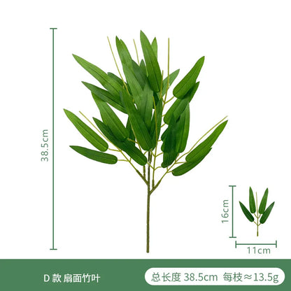Artificial Eucalyptus Leaf Arrangement - Plastic Decorative Plant for Weddings, Showers, Home or Exhibition Use - Ideal for Desktop and Outdoor Display