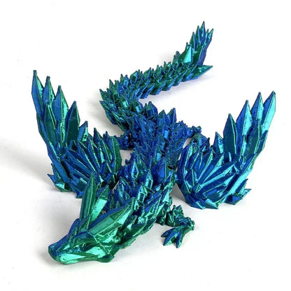 3D Printing Dragon Ornaments Sculpture Flexible Articulated Figurines Toys