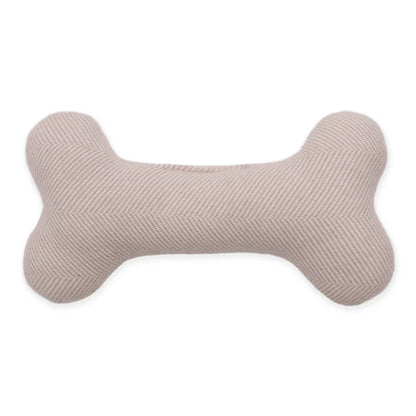 Linen Dog Bone Chew Toy Squeaky | Durable Bite-Resistant Plush for Small Dogs | Interactive Puppy Play | Indoor Outdoor Fun | Teething Relief | Gift-Ready Pet Toy