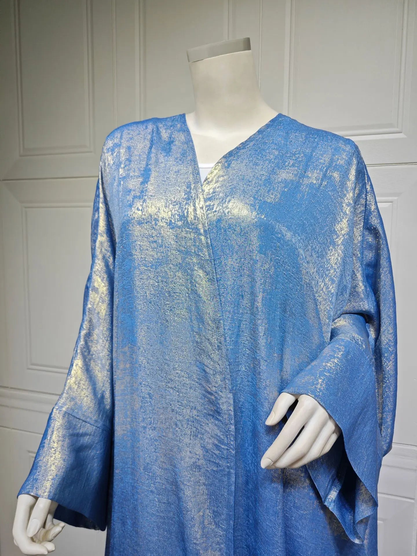 shiny satin batwing abaya caftan femme open abayas luxury kaftan for women dubai turkey kebaya outfit robe clothing musulmane - elegant and stylish fashion