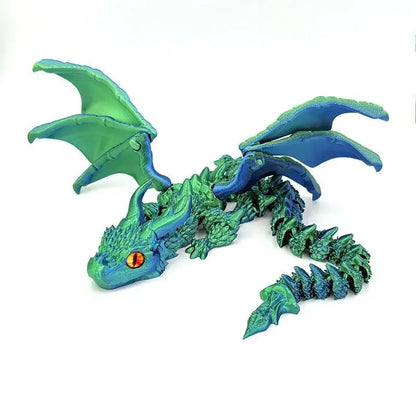 3D Dragon Rotatable Articulated Dragon Kid Gifts Realistic Statue Decor