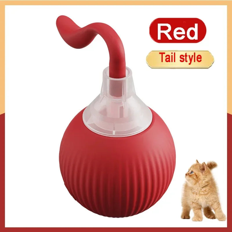 4.462 b0dkjpvjk4 green automatic rolling ball interactive ball cat toys pet supplies electric dog and cat training to imitate rat rechargeable products