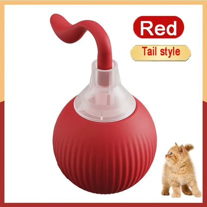 4.462 B0DKJPVJK4 green Automatic Rolling Ball Interactive Ball Cat Toys Pet Supplies Electric Dog and Cat Training To Imitate Rat Rechargeable Products