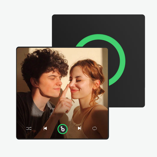 FridgeBeats Framed Custom Music Fridge Magnet Supports Bluetooth Connectivity Romantic Singing Magnet for Home Decor and Unique Gifts