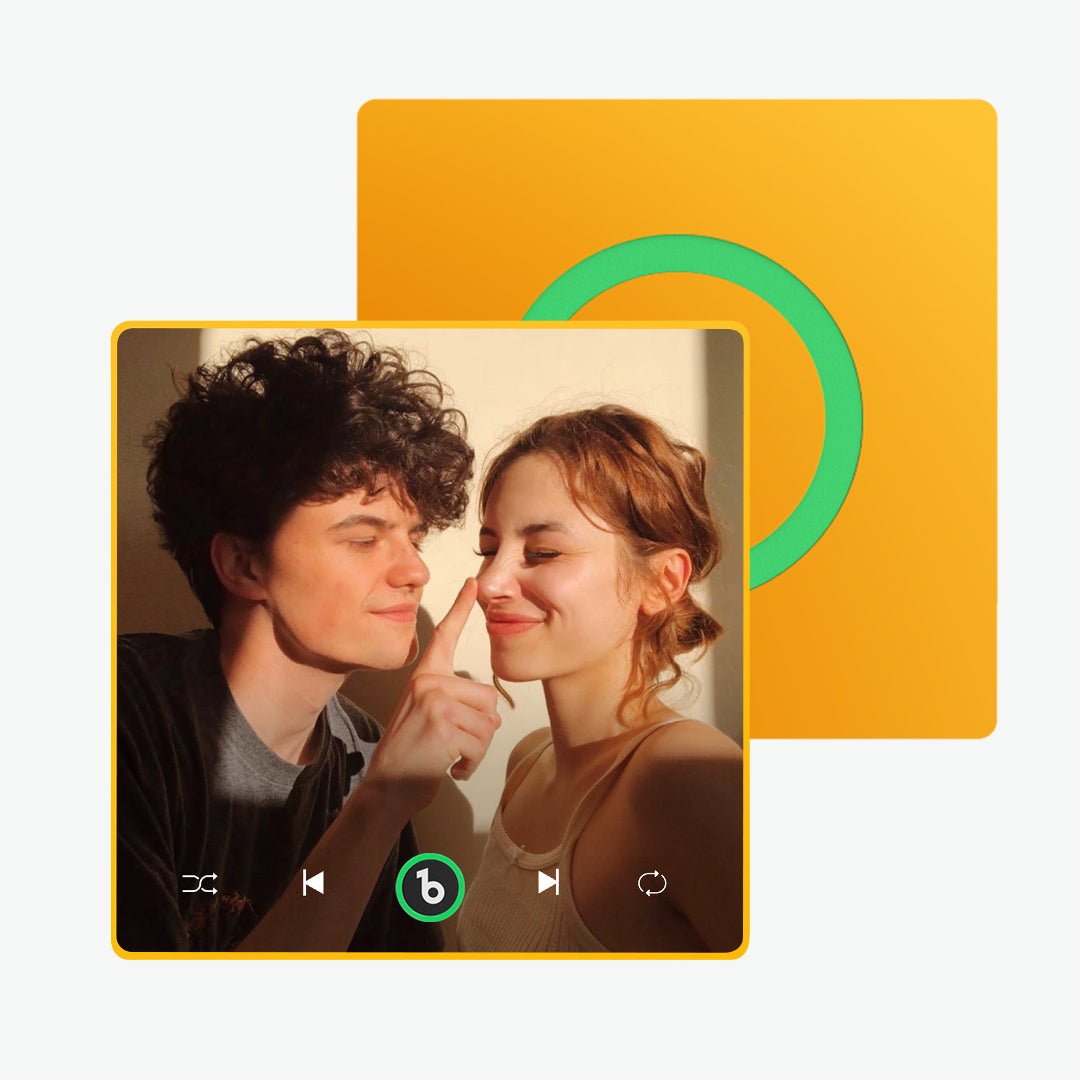 fridgebeats framed custom music fridge magnet supports bluetooth connectivity romantic singing magnet for home decor and unique gifts