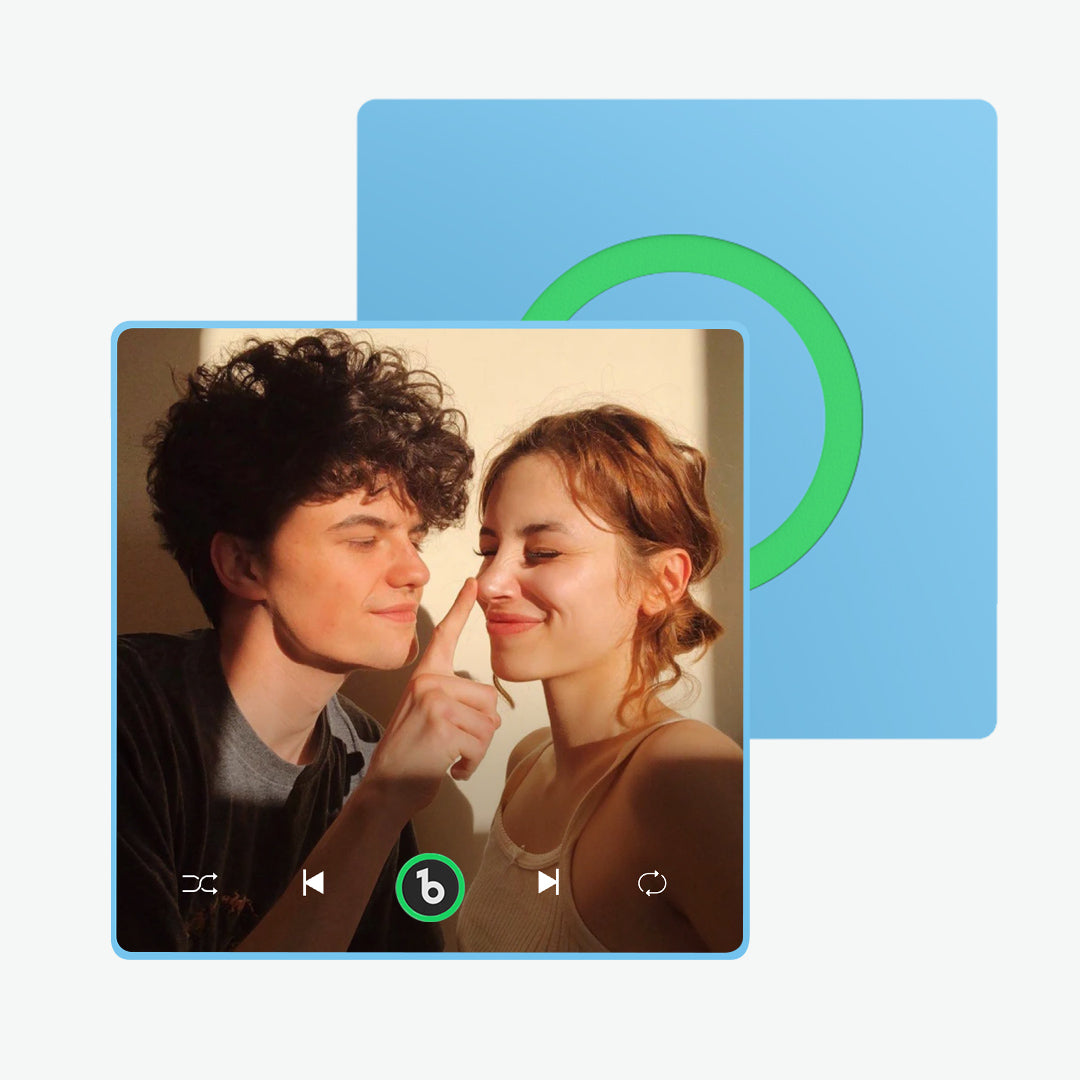 fridgebeats framed custom music fridge magnet supports bluetooth connectivity romantic singing magnet for home decor and unique gifts