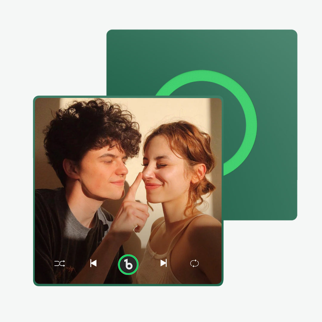fridgebeats framed custom music fridge magnet supports bluetooth connectivity romantic singing magnet for home decor and unique gifts