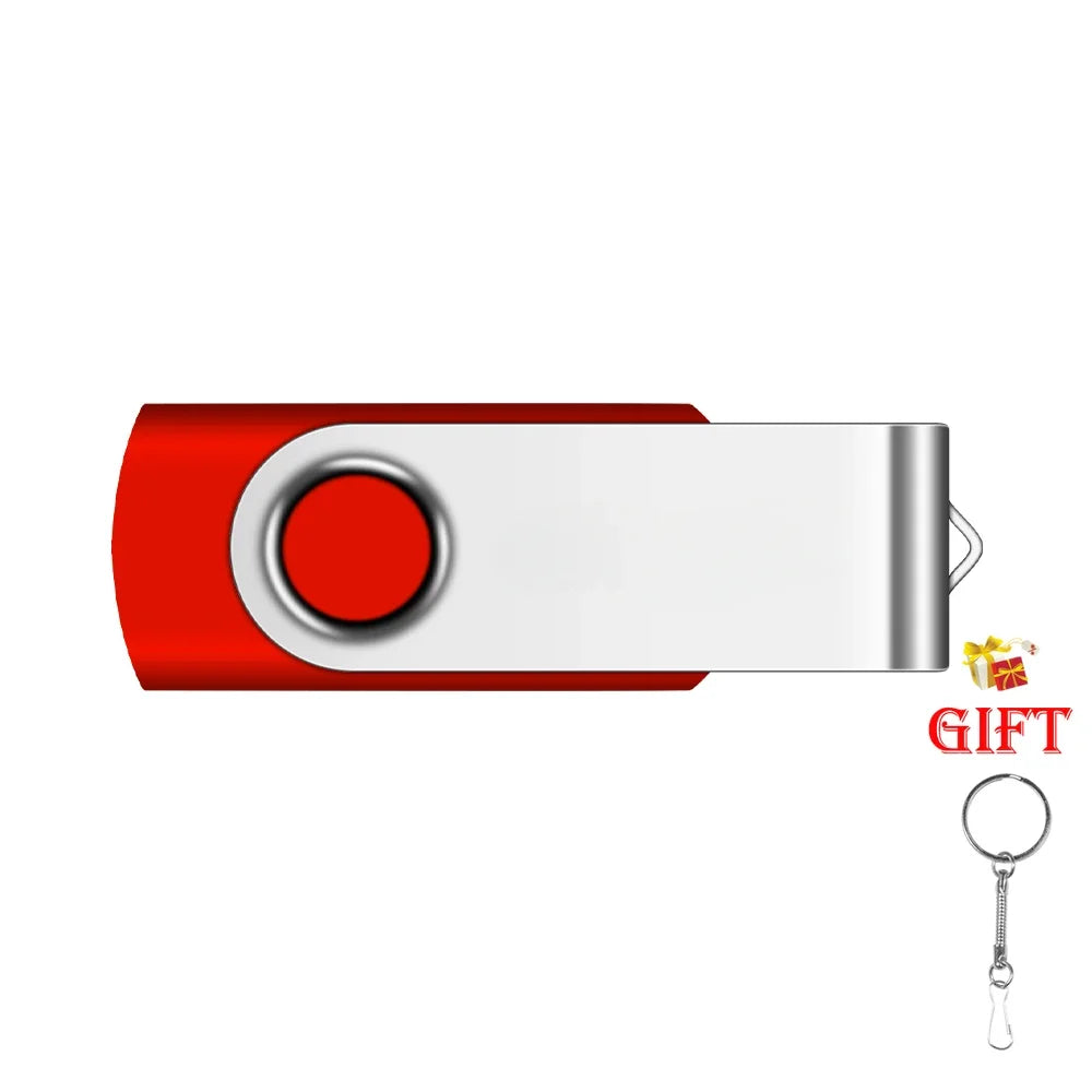 usb flash drive 128gb/64gb/32gb/16gb/8gb/4gb memory stick - high speed, colourful, portable storage for laptop, pc, tv - creative business gift keychain