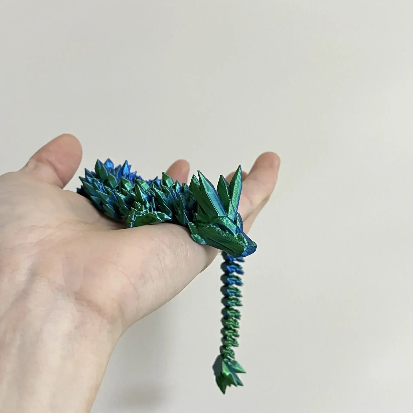 3d printed antistress dragon fidget toy rotatable articulated 30cm colors