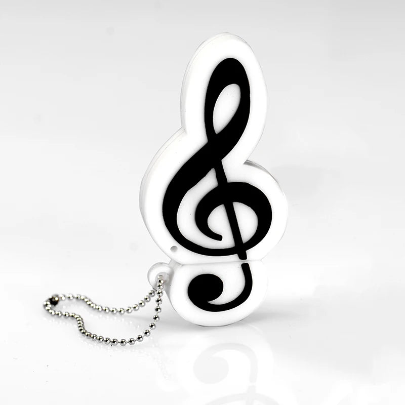 musical instrument usb flash drive 64gb/32gb/128gb silicone pen drive, piano guitar violin design, usb2.0 memory stick for data storage and transfer