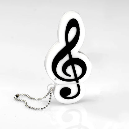 Musical Instrument USB Flash Drive 64GB/32GB/128GB Silicone Pen Drive, Piano Guitar Violin Design, USB2.0 Memory Stick for Data Storage and Transfer