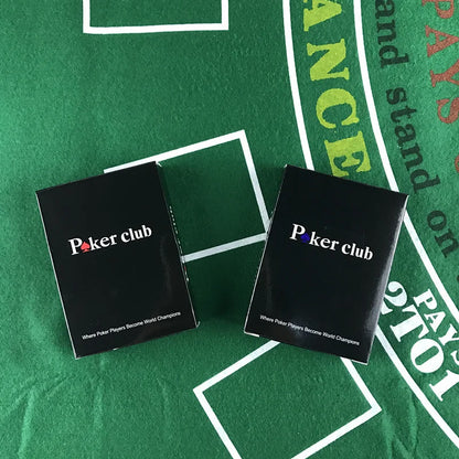 2 PCS/Set Waterproof Plastic Poker Playing Cards 2.48x3.46 Inch Scrub Cards for Texas Hold'em and Baccarat Game Nights, Durable and Easy to Handle Playing Cards