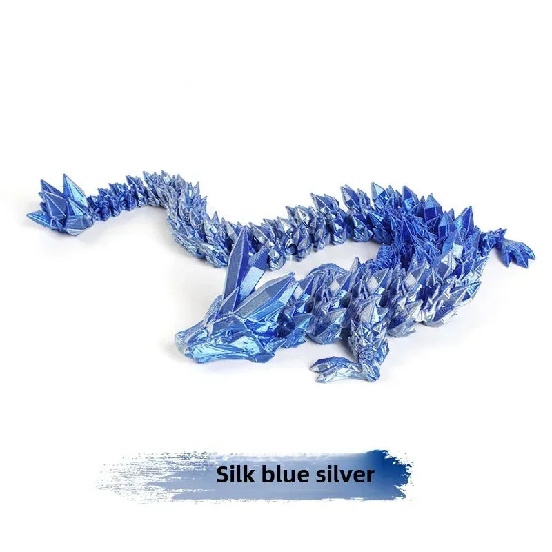 3d printing gem dragon crystal dragon creative gift chain dragon toy children's creative gift gift decoration dazzling crafts