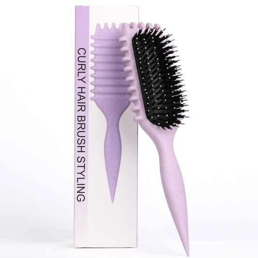 B0CZQYDWFR Salon Styling Curly Hair Styling Brush Curl Hair Brush for Combing and Shaping Men's and Women's Curls Reduce Pulling Tools