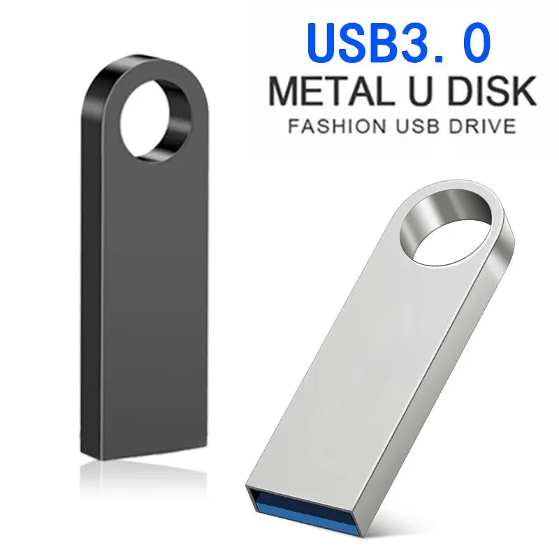 usb 3.0 metal flash drive 8gb-128gb memory stick, high-speed data storage, portable pendrive for pc, laptop, car, compatible with multiple devices