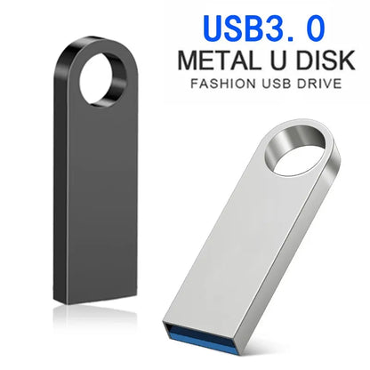 USB 3.0 Metal Flash Drive 8GB-128GB Memory Stick, High-Speed Data Storage, Portable Pendrive for PC, Laptop, Car, Compatible with Multiple Devices