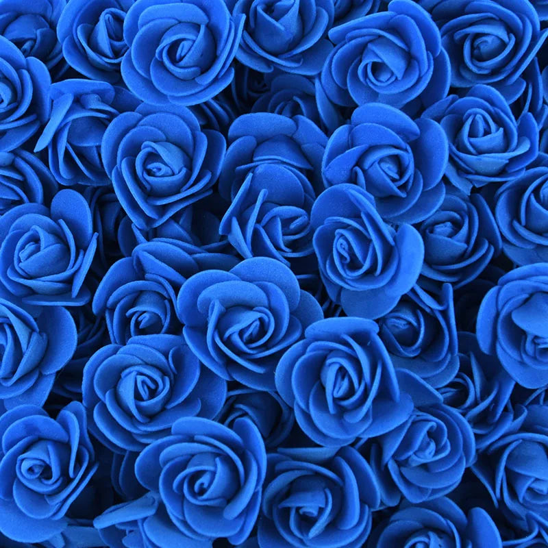 artificial foam rose flowers, 100/300pcs 3cm, diy craft supplies for wedding, valentine's day, bridal shower, home decor, indoor floral arrangements