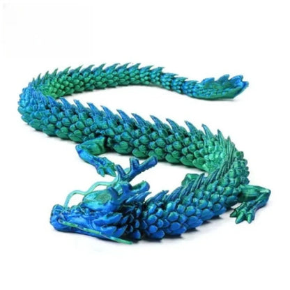 60/45/30cm 3D printed Chinese dragon Shenlong crafts ornamentsToy joint movable dragon Model Home Office Decoration Decor Gifts