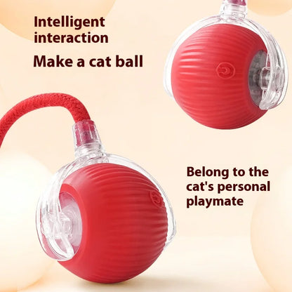 B0DHP8GLMG Rechargeable Cat Toys Interactive Smart Pet Interaction Automatic Rolling Ball Toy Accessories for Cats Electric Dog Ball Things