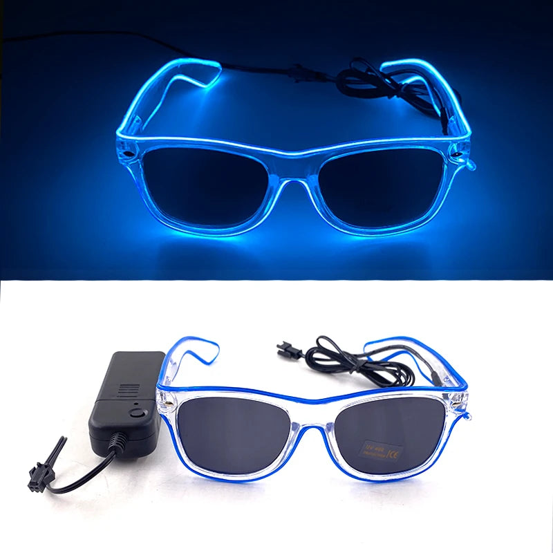 funny light up glasses luminous led mosaic glasses for men and women - halloween party supplies, glowing neon gafas for festive celebrations