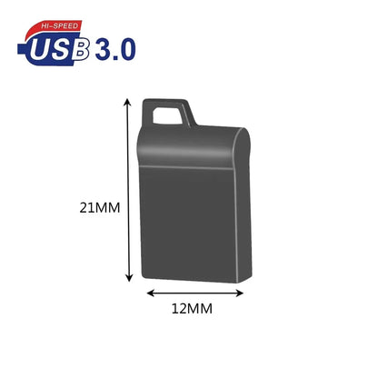 Mini USB Flash Drive 16GB/32GB/64GB/128GB, High-Speed Metal USB 3.0 Stick, Portable Pen Drive for PC, Laptop, Photography, Business, Wedding Gifts