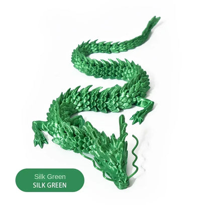60CM 3D Printed Gem Dragon Crystal Fidget Toy Rotatable Articulated Dragon Ideal Gift for Kids with ADHD Perfect for Birthdays