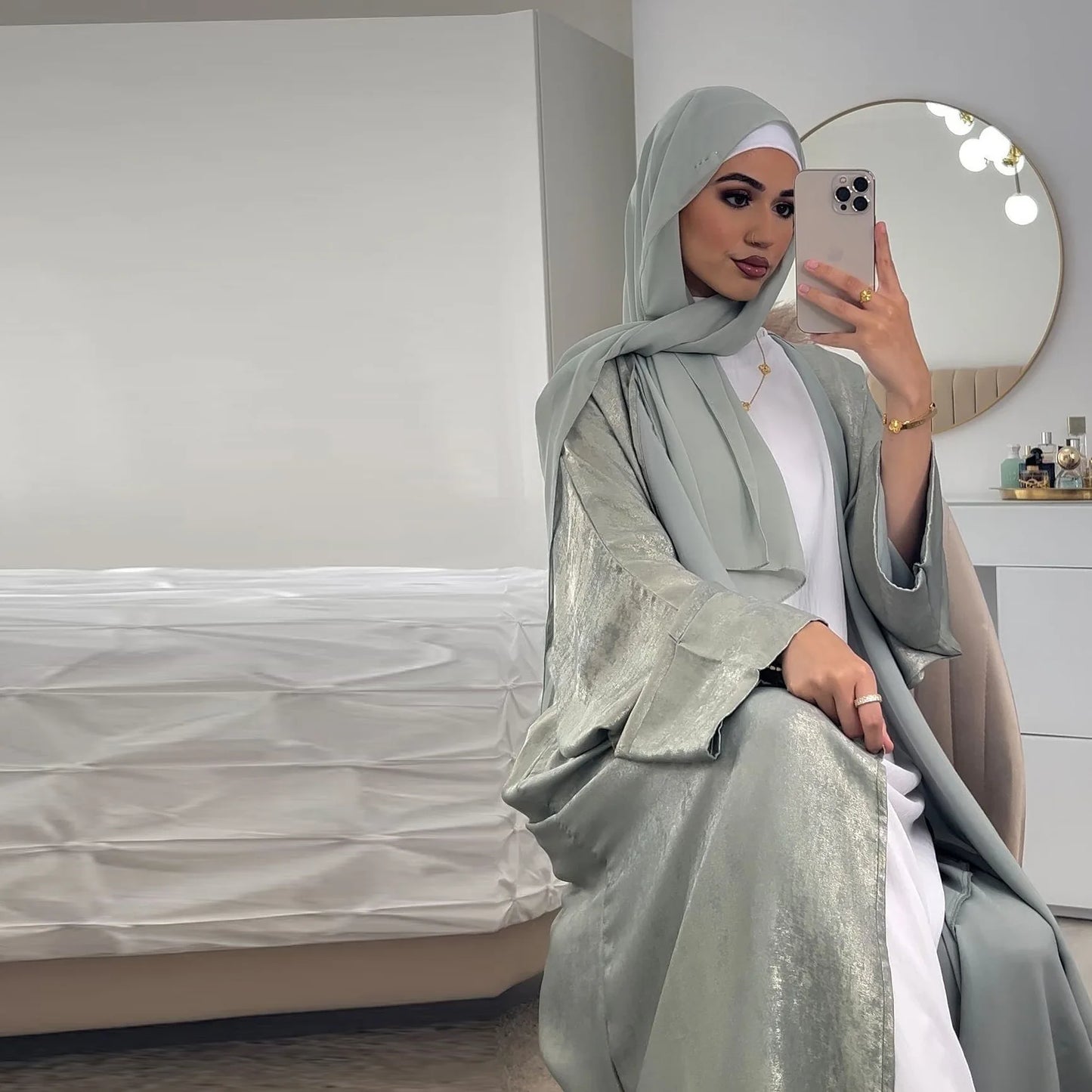 shiny satin batwing abaya caftan open abayas luxury kaftan robe for women - elegant lightweight kaftan with batwing sleeves for casual and formal occasions