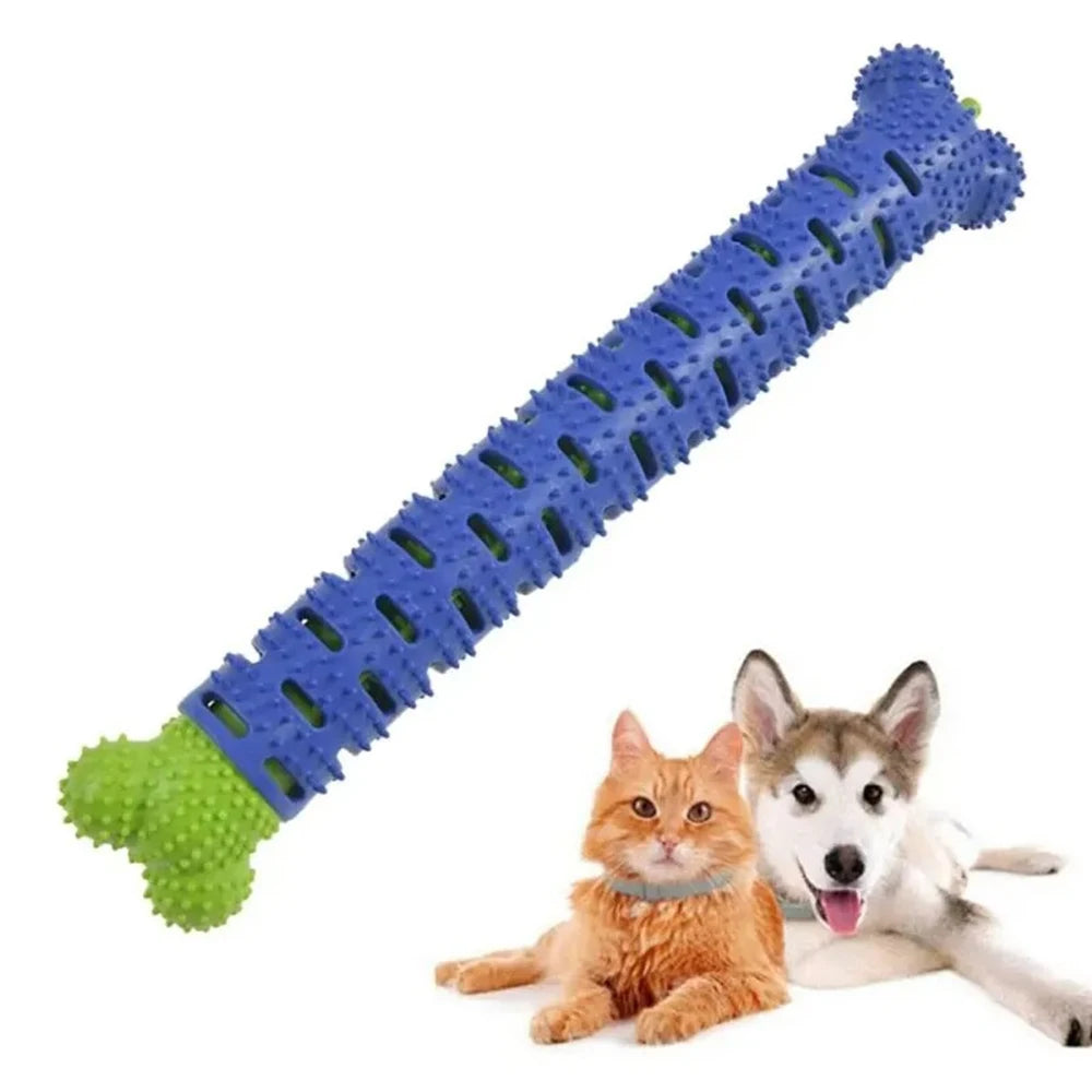 dog chew toy | durable food-grade rubber stick | promotes dental health | ideal for puppy teething & training | engaging, safe playtime for healthy teeth & gums