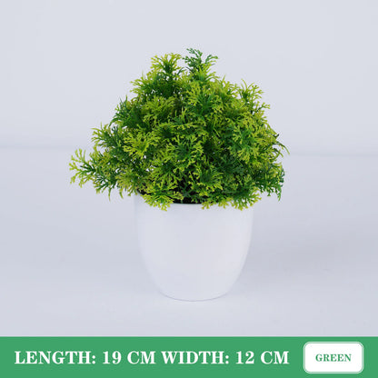 Artificial Bonsai Plant Décor, Plastic Potted Ornament for Home, Office, Garden, Hotel, Indoor & Outdoor Exhibition, Realistic Greenery, Low-Maintenance Decor