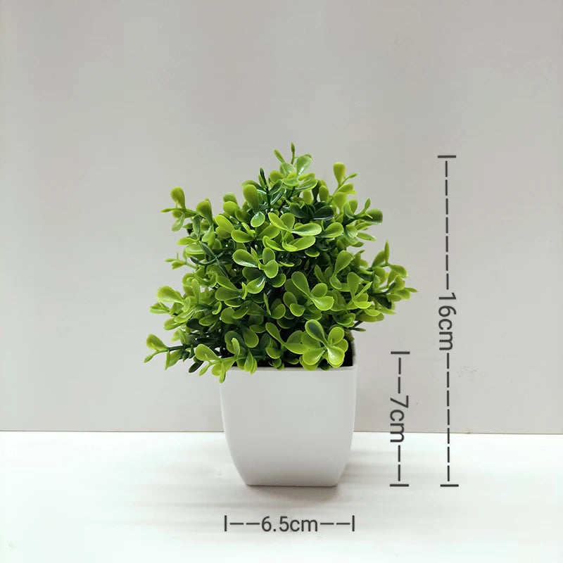 artificial bonsai plant for desktop, office, or window sill | plastic decorative potted plant | ideal for home decor, outdoor exhibitions | natural-looking indoor ornament