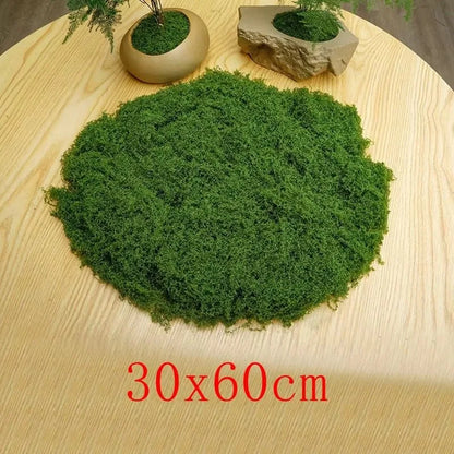 Artificial Green Moss for DIY Crafts | Faux Silk Moss for Home Decor, Garden Landscaping, Outdoor Displays | Realistic Grass Look for Creative Projects | Single Piece