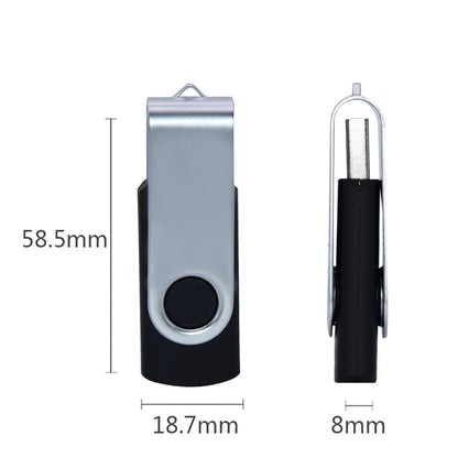 USB Flash Drive 128GB 64GB 32GB 16GB 8GB 4GB Swivel Design, Metal Pen Drive, Cle USB 2.0 Portable Memory Stick, Multiple Colours, CE & RoHS Certified, Real Capacity