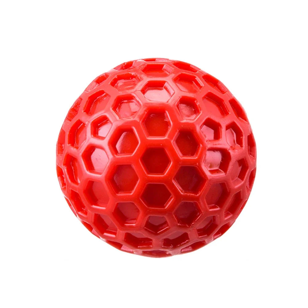 durable squeaky dog ball toy - tough tpr rubber for aggressive chewers, enhances dental health, perfect for teething relief, interactive fetch and play for all dog sizes