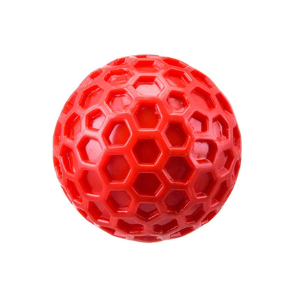 Durable Squeaky Dog Ball Toy - Tough TPR Rubber for Aggressive Chewers, Enhances Dental Health, Perfect for Teething Relief, Interactive Fetch and Play for All Dog Sizes