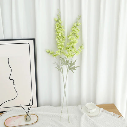 Artificial Flowers Blue Delphinium Long Stem Larkspur for Wedding Centrepieces Arrangements, Silk Flower Branch for Vase, Home Decor, Party Decorations